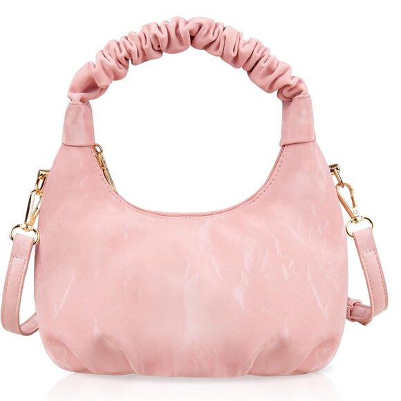 Lightweight Crescent Crossbody Bag for Women - Stylish PU Leather with Zipper - Picture 1 of 6